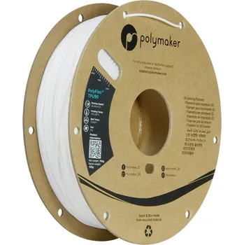 Příslušenství k 3D tiskárně Polymaker PD02002 TPU90 vlákno pro 3D tiskárny TPU flexibilní 1.75 mm 750 g bílá PolyFlex(TM) 1 ks