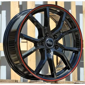 Alu kolo Alu kola Racing Line B5253, 17x7 5x105 ET40, černá s červenou linkou