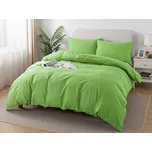 XPOSE® Bavlněné Renforcé povlečení EVITA na dvě lůžka - matcha 140x200 cm, 70x90 cm, Bavlna RENFORCÉ + Prodloužená možnost vrácení zboží do 50 dnů