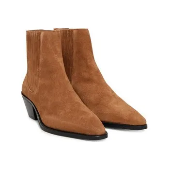 Dámské kozačky Polokozačky BOSS Niara 50548781 Hnědá 38