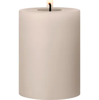 Svíčka Led svíčka Pillar 10 cm "Linen Grey" Ester & Erik