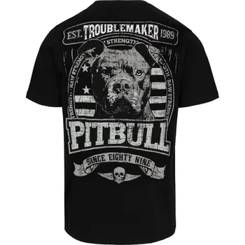 PitBull West Coast - pánské triko TROUBLEMAKER černé velikost: XL