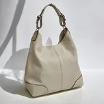 Dámská kožená kabelka 5375 béžová, MAXFLY