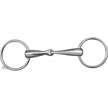 Udidlo pro koně Stihlo 1x lomené HKM -NEREZ 18MM- - 13,5cm