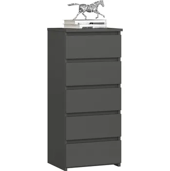 Komoda KOMODA CL5 PK GRAFIT ŠEDÁ