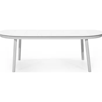 Zahradní stůl Rozkládací zahradní stůl Marinelli 230-300 cm, hliníkový, bílý