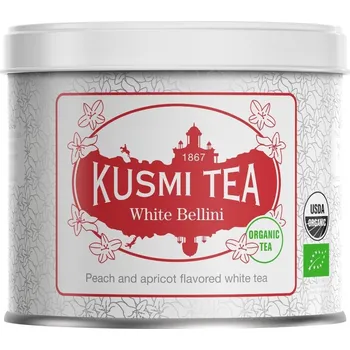 Kusmi Tea Organic White Bellini plechovka 90 g Čaj Kusmi Tea Organic White Bellini plechovka 90 g