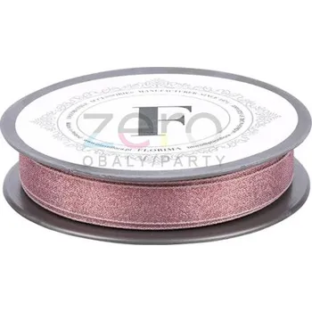 Stuha Stuha tkaná 1,5 cm x 10 m - starorůžová