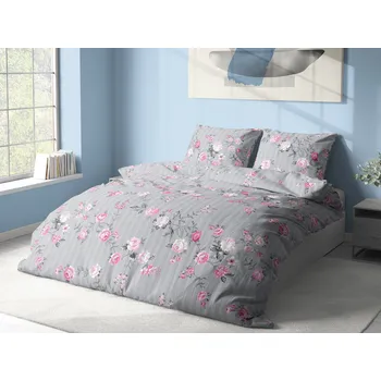 Povlečení Aaryans krepové povlečení Růže šedé 140x200/70x90cm