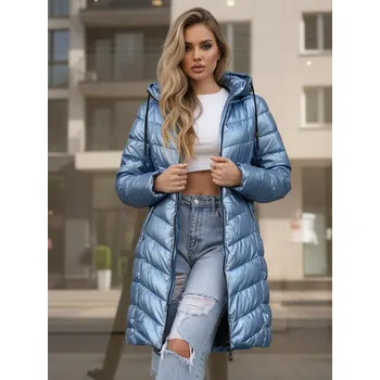 Dámská prošívaná zimní bunda modrá Dstreet Barva: modrá, Velikost: M
