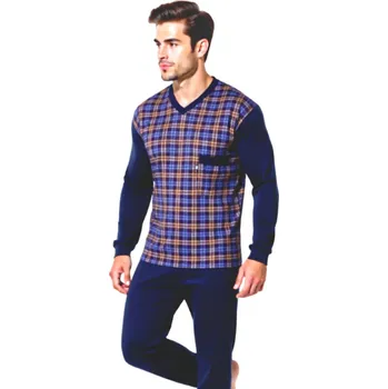Pánské pyžamo Pánské Pyžamo Dlouhé FOLTÝN PD 367 Velikost: 6XL