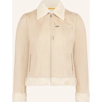 Dámský kabát Cartoon Dámská Bunda V Koženém Vzhledu S Umělou Kožešinou,...