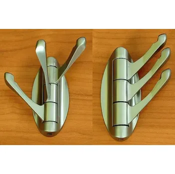 Věšák 62771 háček TRION trojháček broušený nikl (Nástěnný háček v povrchu broušený nikl. Praktický doplněk do interiéru.)