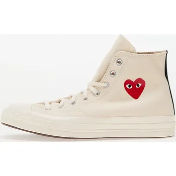 Dámské tenisky Tenisky Converse x Comme des Garçons PLAY Chuck 70 Hi Milk/ Red/ Black EUR 39