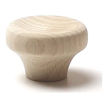 Nábytkové kování 48011 knopka dřevěná pr.40mm přírodní (Nábytková knopka o průměru 40 mm. Vhodné řešení pro nábytek v interiéru.)