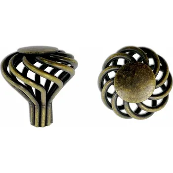 Nábytkové kování 62403 knopka KOLINA 35mm staromosaz (Nábytková knopka KOLINA o průměru 35 mm v povrchu mosaz. Jednoduchý a funkční doplněk do interiéru.)
