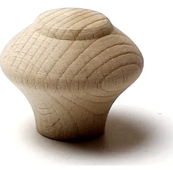Nábytkové kování 48071 knopka dřevěná pr.40mm přírodní (Nábytková knopka o průměru 40 mm. Vhodné řešení pro nábytek v interiéru.)