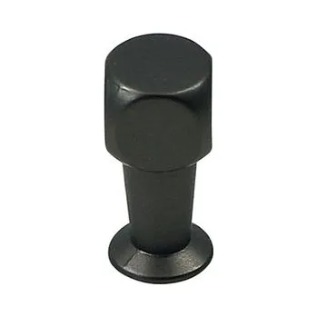 Nábytkové kování 12176 knopka kovová 10x10mm 22mm -antracit (Nábytková knopka o průměru 10 mm. Vhodné řešení pro nábytek v interiéru.)