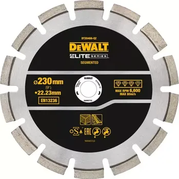 Příslušenství k brusce Diamantový kotouč DeWalt ELITE SERIES 230×22,23mm pro řezání asfaltu DT20466