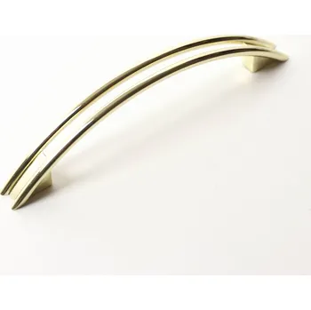 Nábytkové kování 63122 úchytka MARTIN rozteč 96mm mosaz lesklá (Nábytková úchytka MARTIN s roztečí 96 mm v povrchu mosaz. Vhodné řešení pro nábytek v interiéru.)