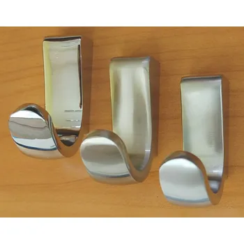 Věšák 62759 háček GLABRO broušený nikl (Nástěnný háček v povrchu broušený nikl. Vhodné řešení pro nábytek v interiéru.)