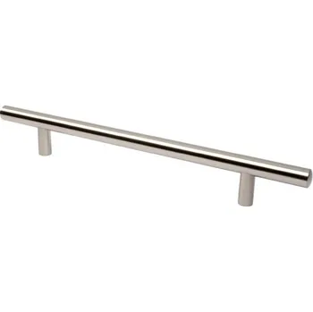 Nábytkové kování 12282 úchytka JARKA 128 rozteč 128mm broušený nikl (Nábytková úchytka JARKA s roztečí 128 mm v povrchu broušený nikl. Praktický doplněk do interiéru.)