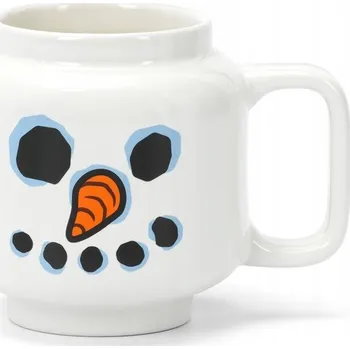 LEGO keramický hrnek SNĚHULÁK malý 9,0 CM 0,255 L - zimní vánoční