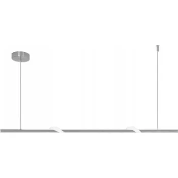 ZÁVĚSNÉ STROPNÍ SVÍTIDLO MODERNÍ LED BÍLÉ DLOUHÉ CHROMOVÉ TOOLIGHT