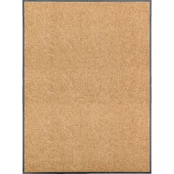 Rohožka Protiskluzová rohožka krémová 120 x 90 cm, polyamid, PVC, pratelná