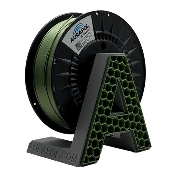 3D tisk AURAPOL PLA 3D Filament Evergreen Moss 1 kg 1,75 mm
