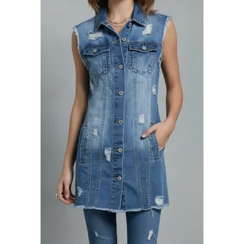 Dámské šaty Riflová šatovka P.O.P. Seven Jeans Již pouze vel. S/M