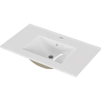 Umyvadlo Zápustné umyvadlo Houseland Cavelo 80 cm bílé