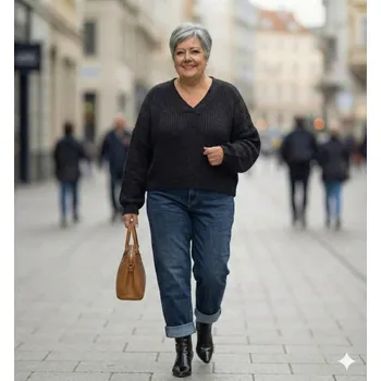 Dámské džíny Balónové džíny nadměrné denim modré Velikost: XL