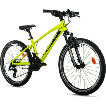 Dětské kolo Dětské kolo Leader Fox SPIDER chlapecký 24" /3x7/ 2026 žlutá neon