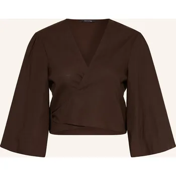 Dámská halenka Comma Dámská Halenka S 3/4 Rukávem, tmavě hnědá, 40