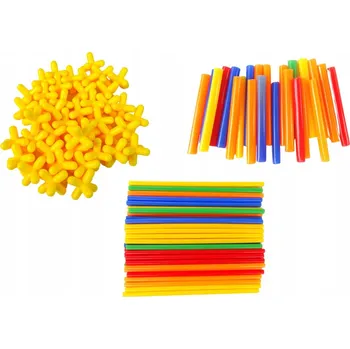 ostatní stavebnice Stavební Stavebnice tyčinky sada