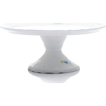 Stolování Thun 1794 Talíř na dort na noze, český porcelán, Bernadotte, 32 cm, pomněnky, Thun