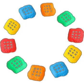 Balanční deska Merc sport Balanční kameny STONE – barevná sada 10 ks pro rozvoj motoriky