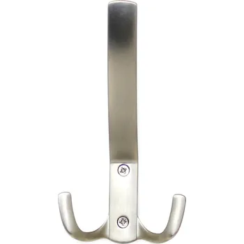 Věšák 770218 věšák kov mat broušený nikl (Nástěnný věšák v povrchu broušený nikl. Jednoduchý a funkční doplněk do interiéru.)