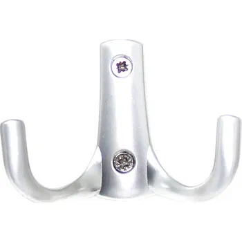 Věšák 770248 věšák kov satén chrom (Nástěnný věšák v povrchu satén chrom. Vhodné řešení pro nábytek v interiéru.)