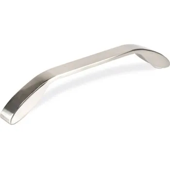 Nábytkové kování 14220 úchytka SILVESTR rozteč 160mm broušený nikl (Nábytková úchytka SILVESTR s roztečí 160 mm v povrchu broušený nikl. Jednoduchý a funkční doplněk do interiéru.)