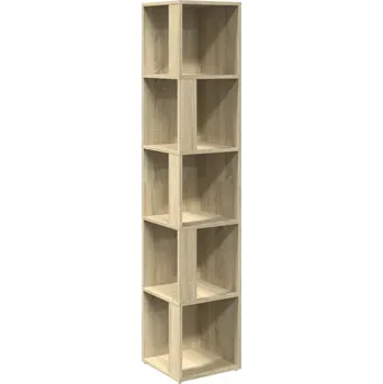 Knihovna Rohová skříňka dub sonoma 33 x 33 x 164,5 cm