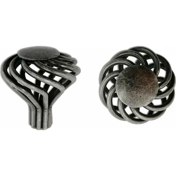 Nábytkové kování 62404 knopka KOLINA 35mm starostříbro (Nábytková knopka KOLINA o průměru 35 mm. Praktický doplněk do interiéru.)