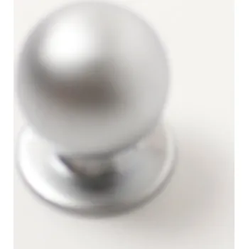 Nábytkové kování 770317 knopka kulička pr.23mm matný chrom (Nábytková knopka o průměru 23 mm v povrchu chrom. Praktický doplněk do interiéru.)