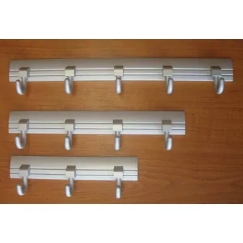 Věšák 62751 háček BRUNO trojháček hliník (Nástěnný háček. Vhodné řešení pro nábytek v interiéru.)