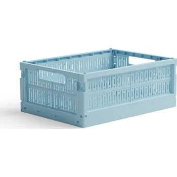 Úložný box Skládací přepravka midi Made Crate - crystal blue