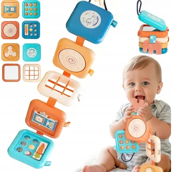 Hračka pro nejmenší Montessori senzorická kostka, vzdělávací hračka rozkládací pro děti