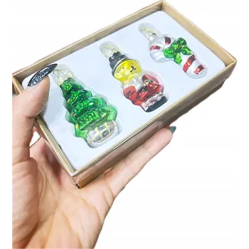 Vánoční ozdoba Sada vánočních baněk skleněných 3 ks