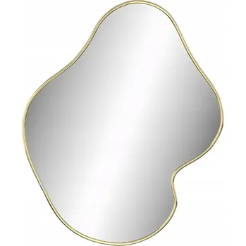 Zrcadlo Zrcadlo s PVC rámem, zlaté, 60 x 50 cm, tloušťka 4 mm