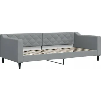 Pohovka Světle šedá pohovka s funkcí spaní 223 x 100 x 67 cm, ložná plocha 90 x 200 cm